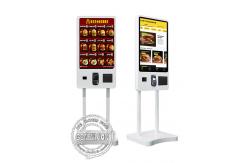China 32'' Selfservice Ordering Payment Kiosk With POS Hole QR Scanner supplier