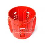 Powder Baking Casing 7 Spiral Vane Roller Centralizer for sale