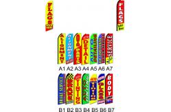 China 4.5m Custom Printed Outside Flying Teardrop Flagpoles Feather Banner Beach Flag Poles supplier