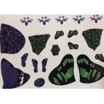 Metallic Stamping Diy Water Slide Decal Paper , Cool Kitchen Unit Stickers