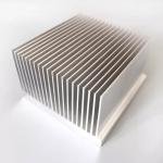 ADC12 Silver Finishing Aluminium Extrusion Heat Sink With deburring Process for sale