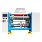 China 0.009-0.03mm Raw Material Semi-automatic 2 Spindles Aluminium Foil Rewinding Machinery manufacturer