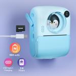Multilingual ABS Kids Digital Cameras Dual Lens Instant Print for sale