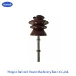 Glazed Pin High Voltage Porcelain Insulators 11KV P - 11 - Y for sale
