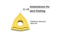 China External Peach Turning Tool Wnmg080404-Pm Lathe Turning Tools CNC Blade supplier
