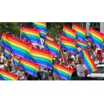 3X5 RAINBOW Double Sided FT POLYESTER FLAG GAY PRIDE