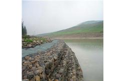 China 8cm X 10cm Mesh Spacing Galvanized Gabion Basket / Pvc Gabion Rock Basket supplier
