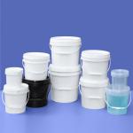 100% Material Food Grade 1L Clear Plastic Bucket With Customized Printing Label Pail for sale