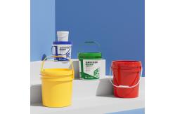 China Personalized 1 Gallon Plastic Buckets PP Plastic Small Silkscreen Printing supplier