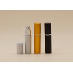 5ml Gold Aluminum Refill Glass Spray Bottles Perfume Silk Screen Printing Surface Handling for sale