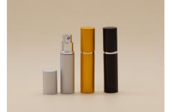 China 5ml Gold Aluminum Refill Glass Spray Bottles Perfume Silk Screen Printing Surface Handling supplier