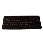Industrial  illuminated  backlight medicalkeybord  with  optical trackball for sale