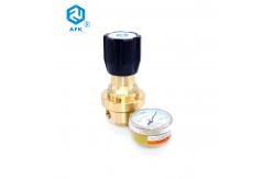 China 25bar Low Pressure Brass Hydrogen Gas Reducer with One Gauge supplier