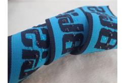 China Twisted 4CM Jacquard Elastic Band / Coating Silicone Elastic Tape supplier