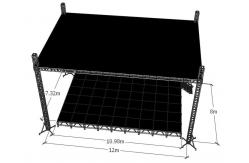 China Semi Circle Sound And Light Smart Roof Truss System supplier