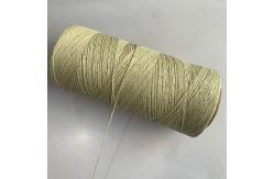 China Beige Polypropylene Thread Sausage Loop Twine Fibrillated 460tex 2ply supplier