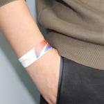 Factory Tyvek Dupont Paper Wristband Activity Barcode Events Paper Event Admission Bracelet for sale