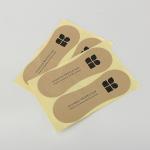 110mm X 50mm Hygiene Kraft Paper Sticker Labels Printing For Swimwear Clothing for sale