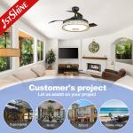 Ultra Quiet Music Invisible Ceiling Fan Chandelier Remote Control