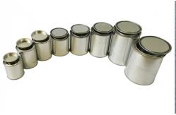 China 0.25L Engine Oil Tin Can Metal Round Tin Can With Lid supplier