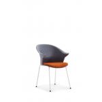 Modern PP Fiber Plastic Waiting / Training Room Chairs With Cotton Pad for sale