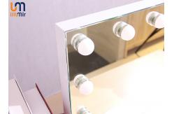 China Adjustable Makeup Vanity Mirror With Lights 24 Bulbs Aluminum Frame supplier