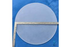 China Customized Corrosion Resistant Circular Frosted Quartz Plate Large Quartz Sheet supplier