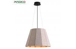 China Modern Polyester Fiber Lampshade Office Acoustic Sound-Absorbing PET Felt Handmade Chandelier supplier
