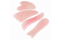 China 4 Pieces Rose Quartz Jade Gua Sha supplier