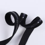 1.5cm Width Black Elastic Tape / Unbreakable Rubber Bands For Bra Underwear