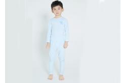 China 2 Pieces Boys Pajama Set , Boys Sleepwear Sets 100% Cotton Interlock Piece Dye supplier