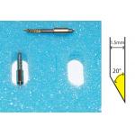 Blade 1.5mm 20° Sandblast Rubber Resist w/ spring CB15U-K20-2SP For Gerber Cutting Plotters for sale