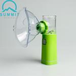 Home Use Portable Mesh Nebulizers , Green Ultrasonic Nebulizer Asthma Inhaler