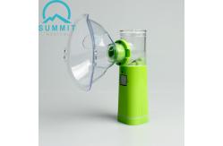 China Home Use Portable Mesh Nebulizers , Green Ultrasonic Nebulizer Asthma Inhaler supplier