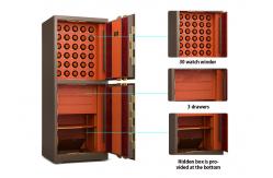 China Watch Winder Jewelry  Safe Box Double door Jewelry Drawer Intelligent Dual Alarm supplier
