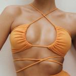 2 Set Halter Straps Womens Party Maxi Dresses Wrap Breasts And Navel