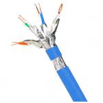1000FT SFTP CAT6A Cable 23AWG LSZH Cable With Blue Jacket 500MHz 10Gbps Transmission for sale