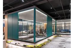 China demountable aluminum tempered single glass partition wall office furniture partition supplier