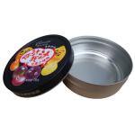 250ml Cookie Tin Containers 2 Colors Metal Small Round Cookie Tin for sale