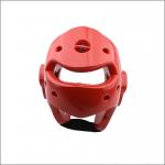 Red Flexible Taekwondo Helmet Face Shield With Nylon Strap