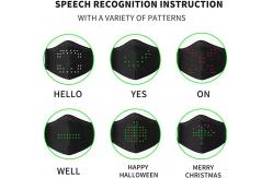 China LED Sound Activated Luminous Face Mask Voice Recognition Simple Animation supplier