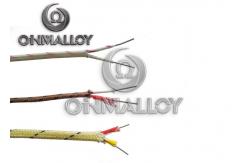 China Diameter 24AWG Insulated Thermocouple Wire With Fiberglass Shiled supplier