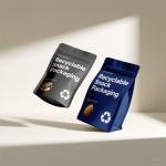Custom Printed 8-Side Flat Bottom Stand-Up Pouches With Degassing Valve