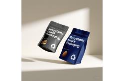 China Custom Printed 8-Side Flat Bottom Stand-Up Pouches With Degassing Valve supplier