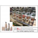 Auto Four Wheel Clamping Twisting Bottle Capping Machine Screw Capper