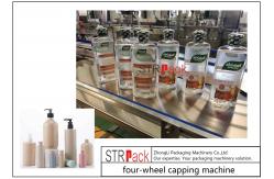 China Auto Four Wheel Clamping Twisting Bottle Capping Machine Screw Capper supplier