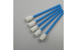 China Blue Rectangular Sponge Foam Tip Swabs For Detailing Clean 50 PCS 5'' supplier