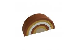 China 3d Folding Children'S Puzzle Silicone Rubber Rainbow Custom Rubber Toys supplier