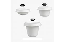 China Customized 1oz 2oz 4oz Eco Friendly Sugarcane Waste Cups Disposable Paper Condiment Cup supplier