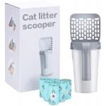 Portable Cat Litter Shovel Scoop Grey Cat Sand Shovel Environment Friendly for sale
